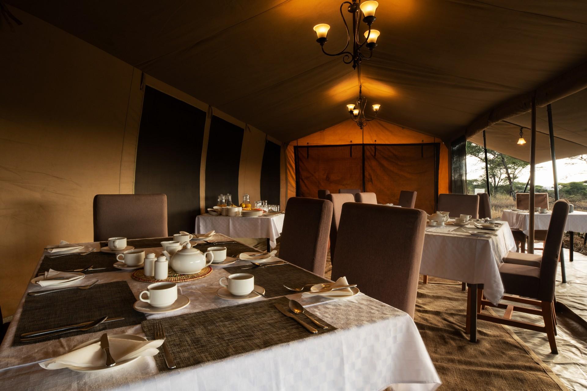 Inside woodlands camp restaurant