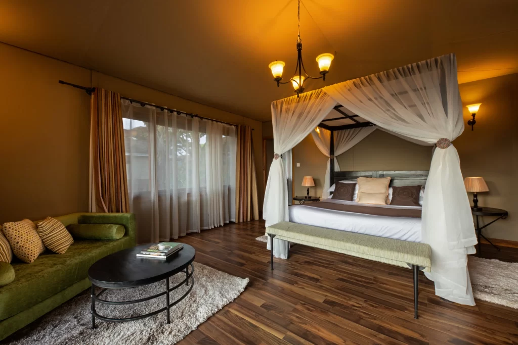 Inside the double room suite by Lion's paw
