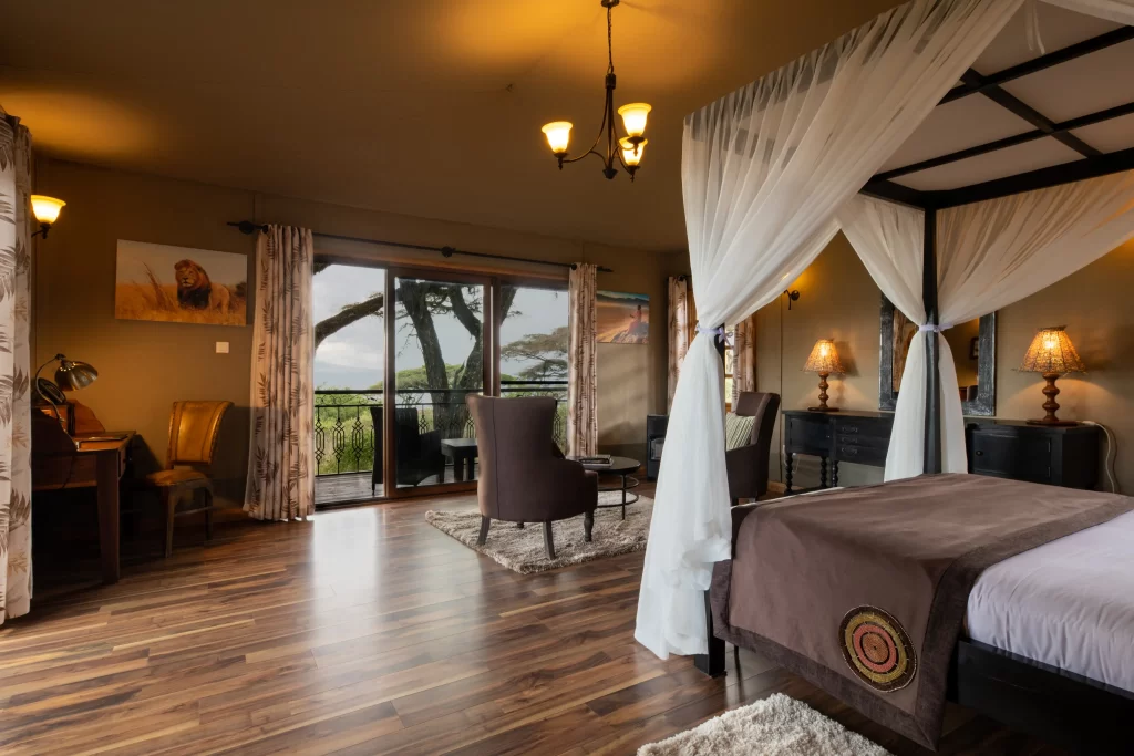 Inside the honeymoon suite by Lion's paw